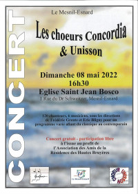 Concert des Choeurs Concordia et Unisson