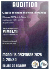 Audition des classes de chant de Sylvia FERNANDEZ
