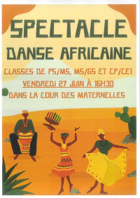 Spectacle Danse Africaine à l'école