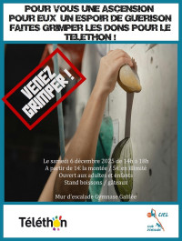 Téléthon - Venez grimper !