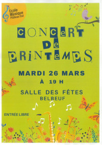 Concert de Printemps de l'Ecole de Musique