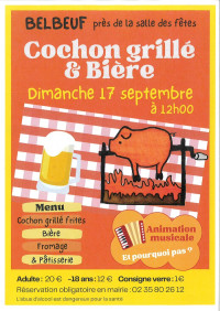 Cochon Grillé et Bière