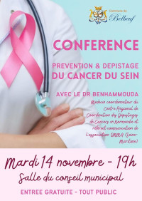Conférence "Prévention et dépistage du cancer du sein"